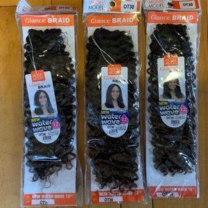 Glance Braid, Water Wave 12". NEW